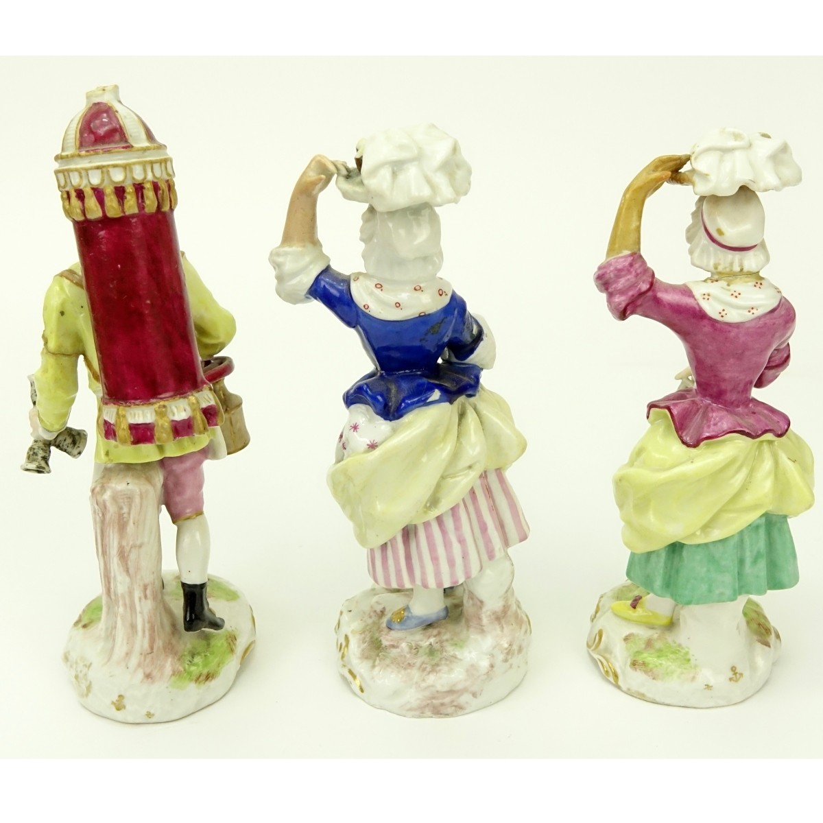 Grouping of Three (3) Antique Porcelain Figurines