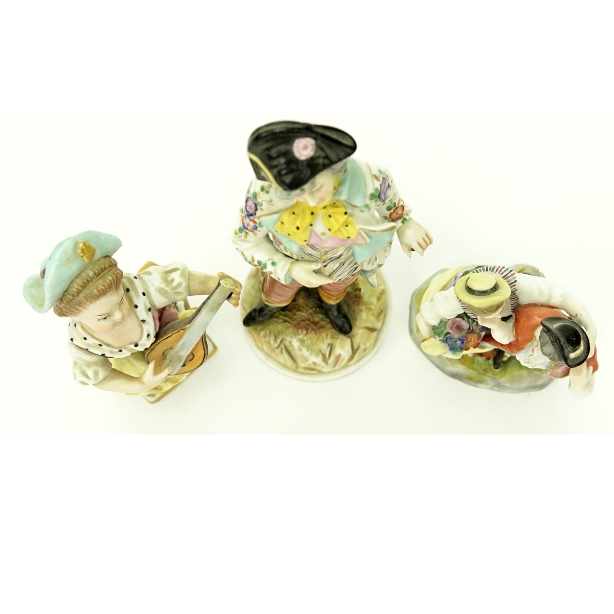 Grouping of Three (3) Antique Porcelain Figurines