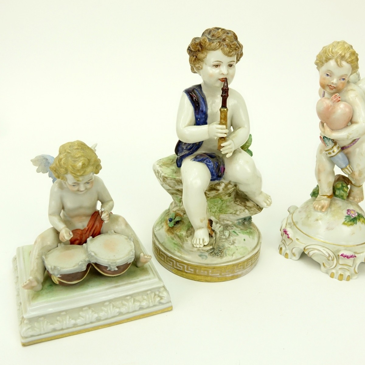 Grouping of Four (4) Antique Porcelain Figurines