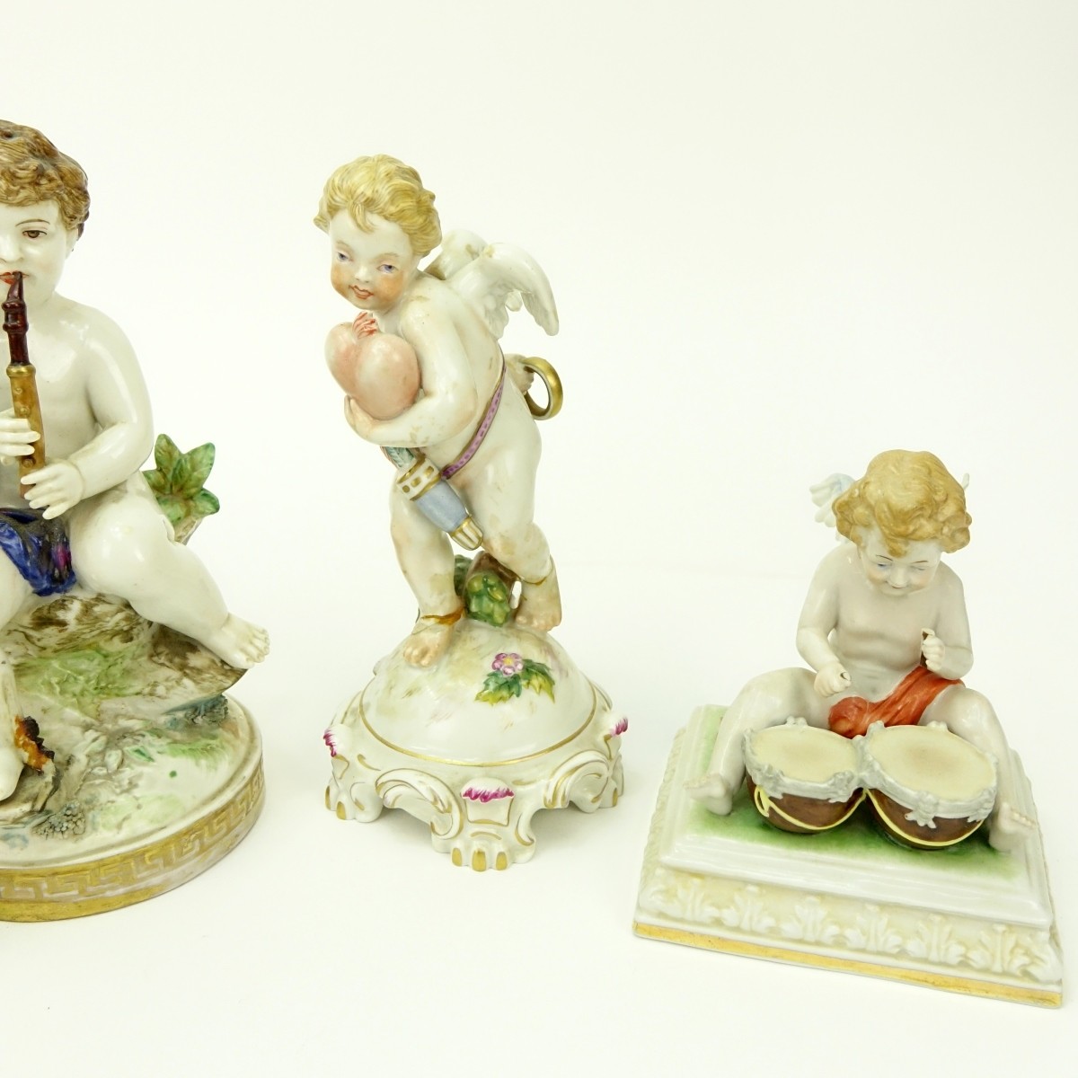 Grouping of Four (4) Antique Porcelain Figurines