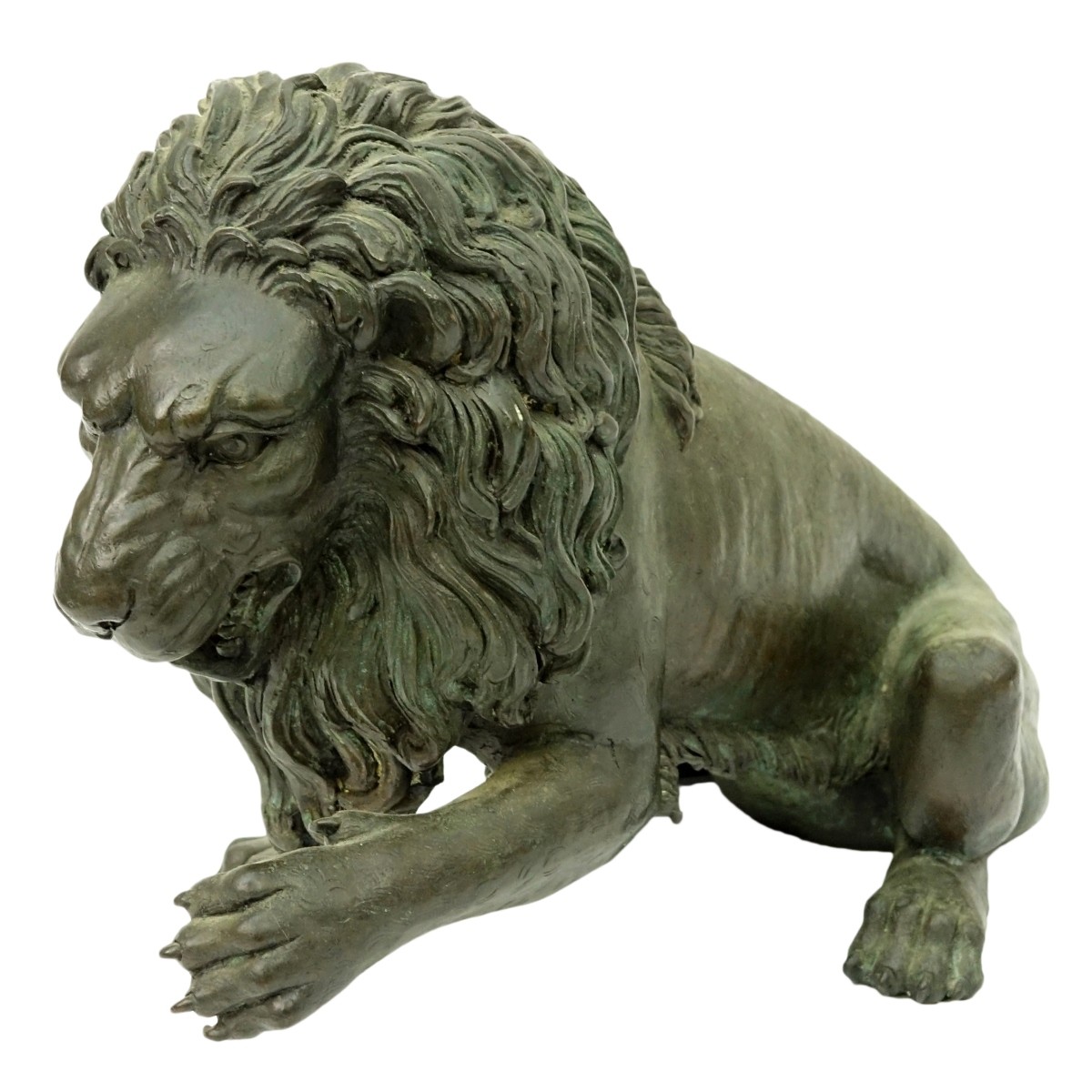 Modern Bronze Sculpture of a Lion