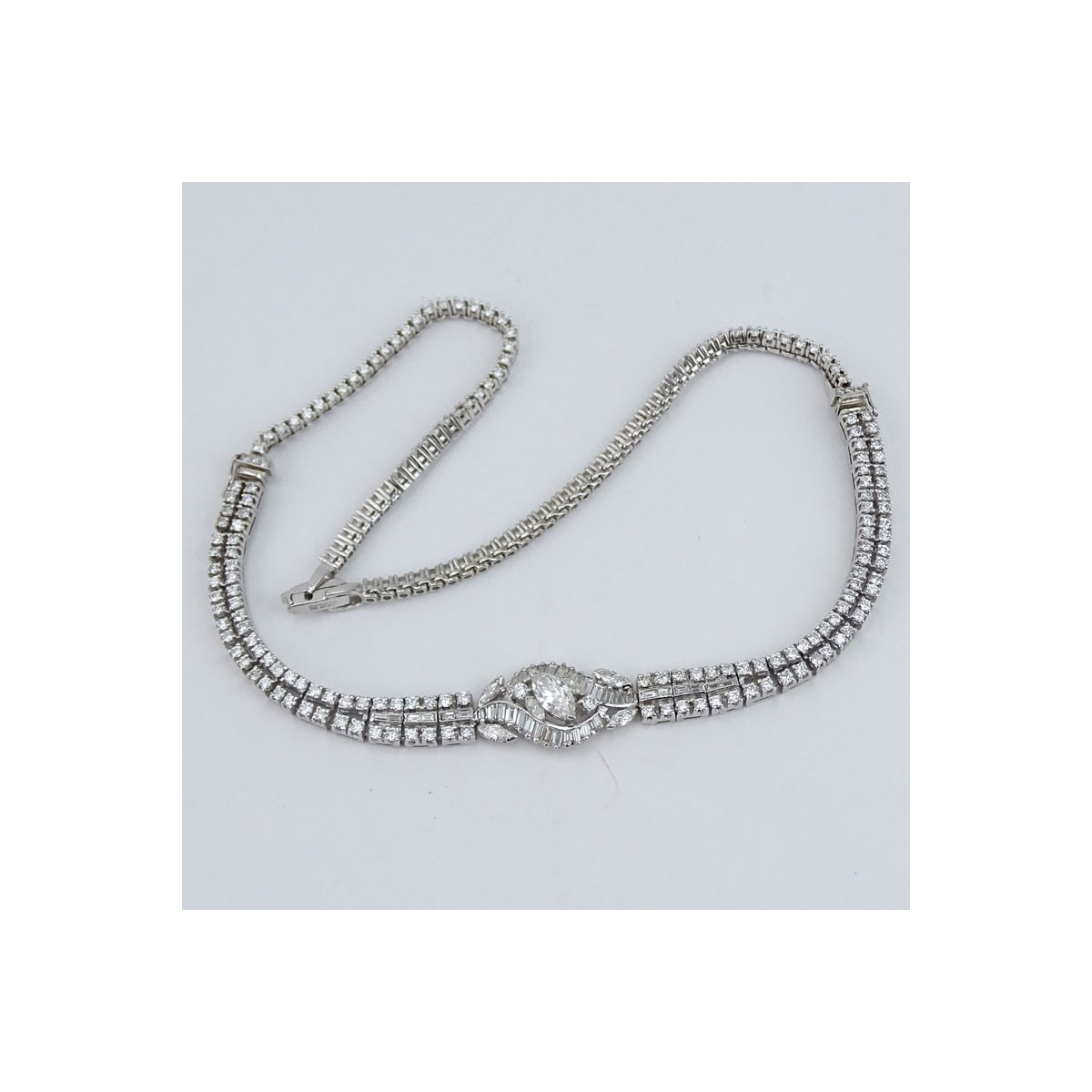 12.0ct Diamond and Platinum Necklace