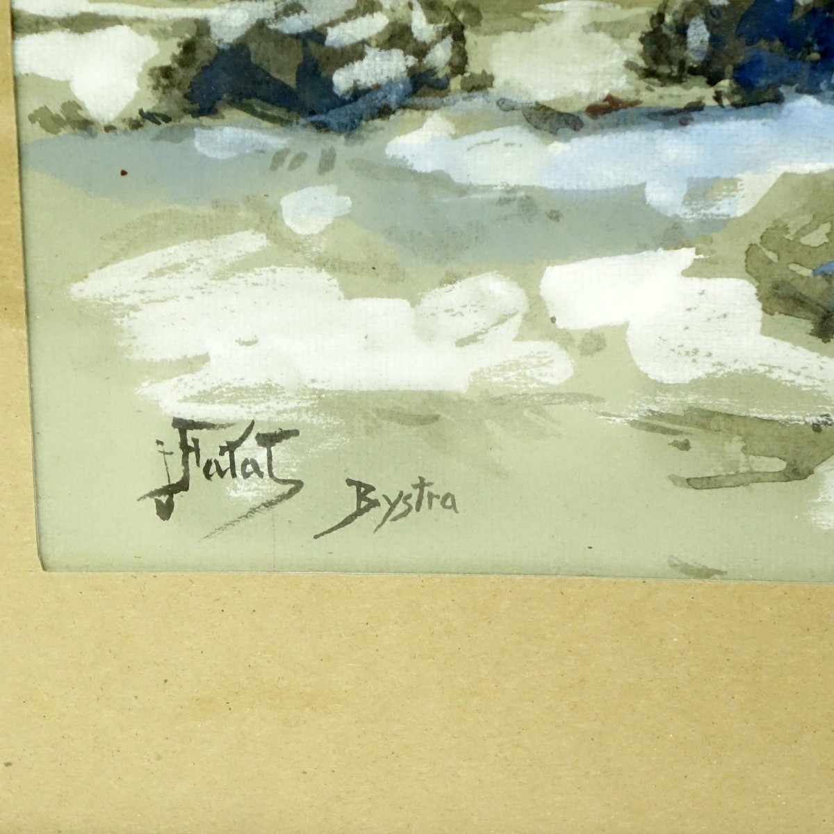 Julian Falat, Polish (1853-1929) Watercolor