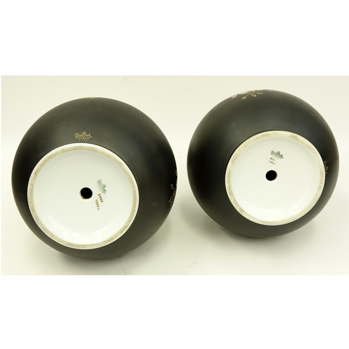 Pair Rosenthal Porcelain Lamp Bases