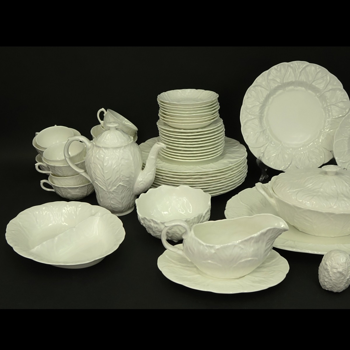 92 Piece Coalport White Countryware Dinner Service