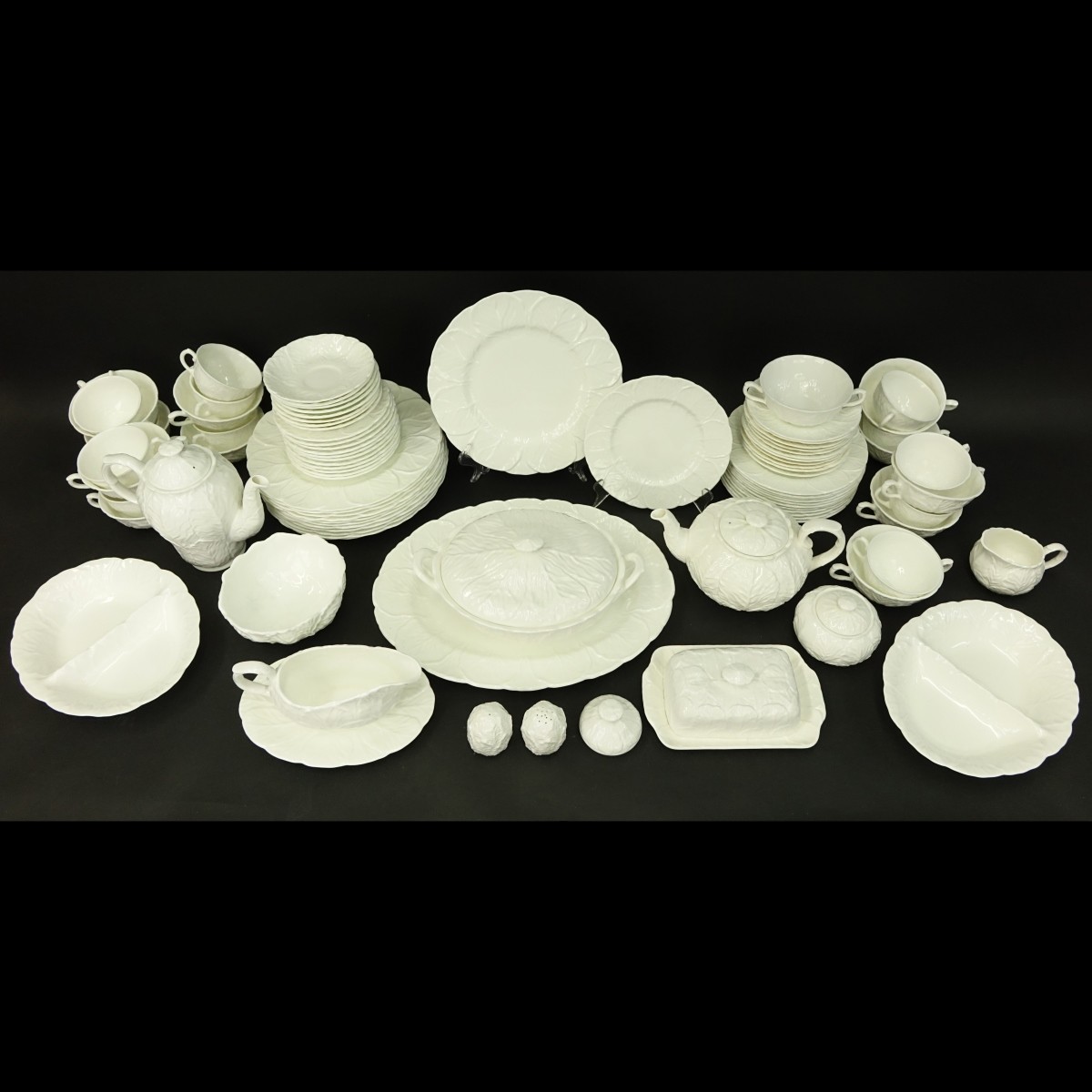 92 Piece Coalport White Countryware Dinner Service