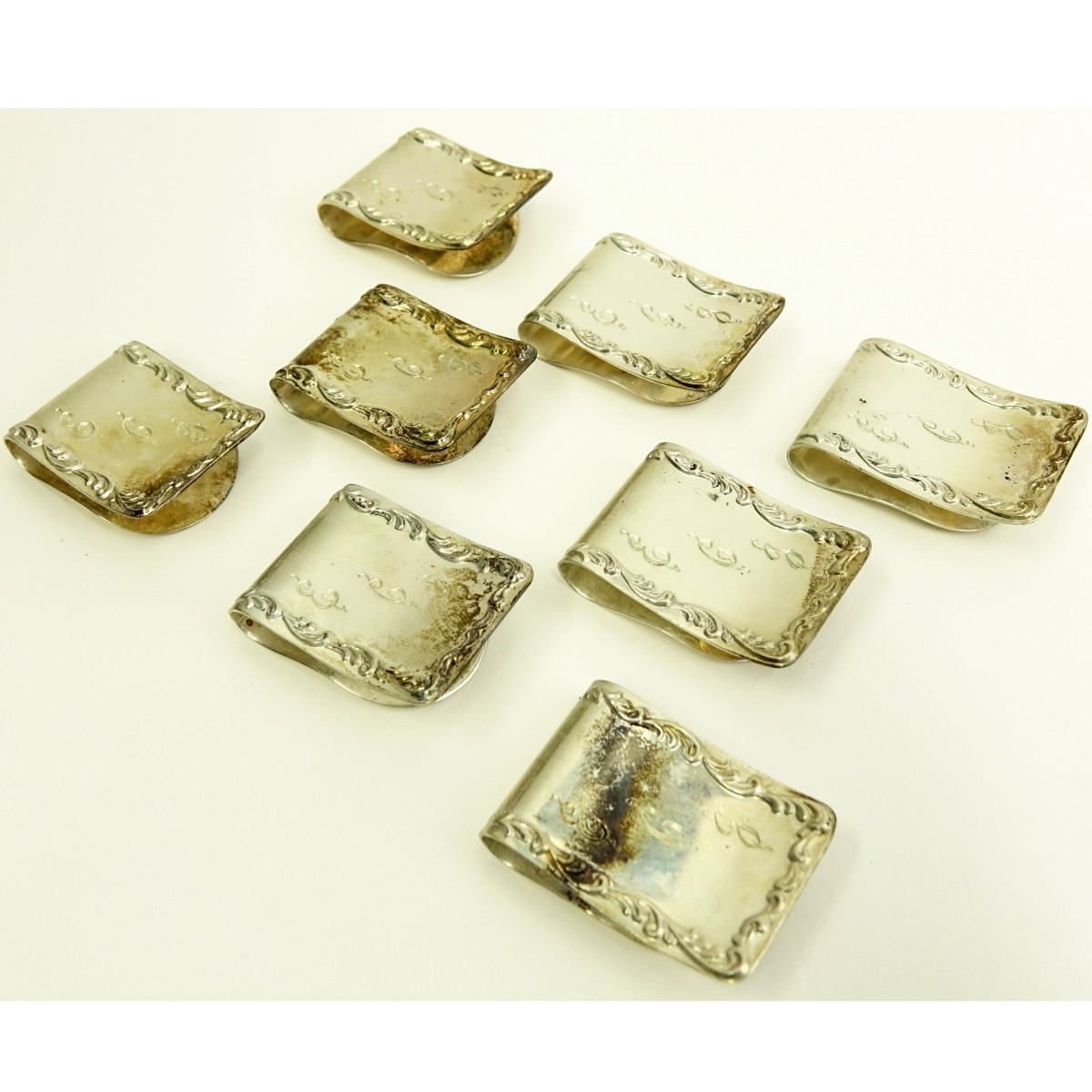 8 Kirk & Son Sterling Napkin Clips