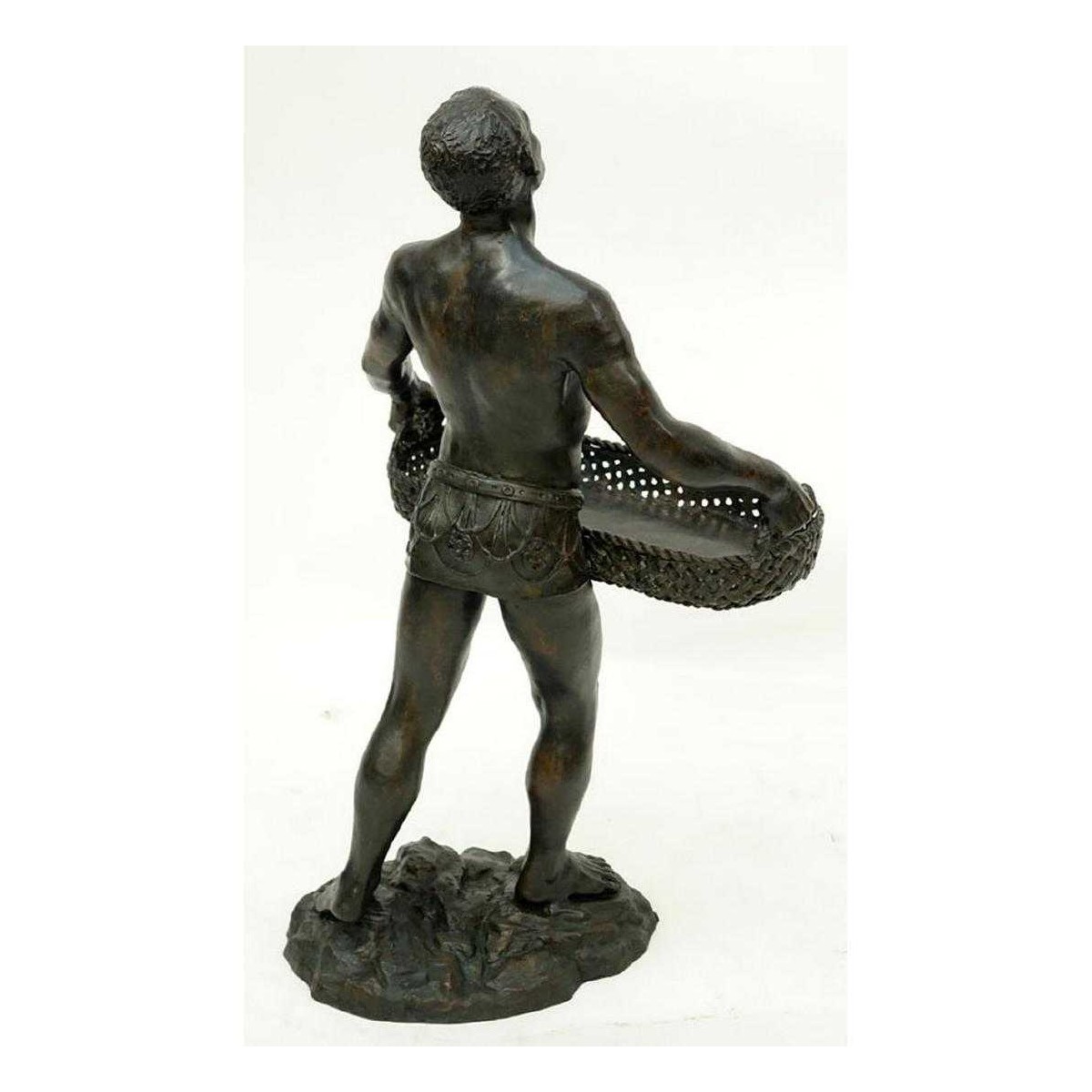 A Patinated Bronze Sculpture, Nubian Male