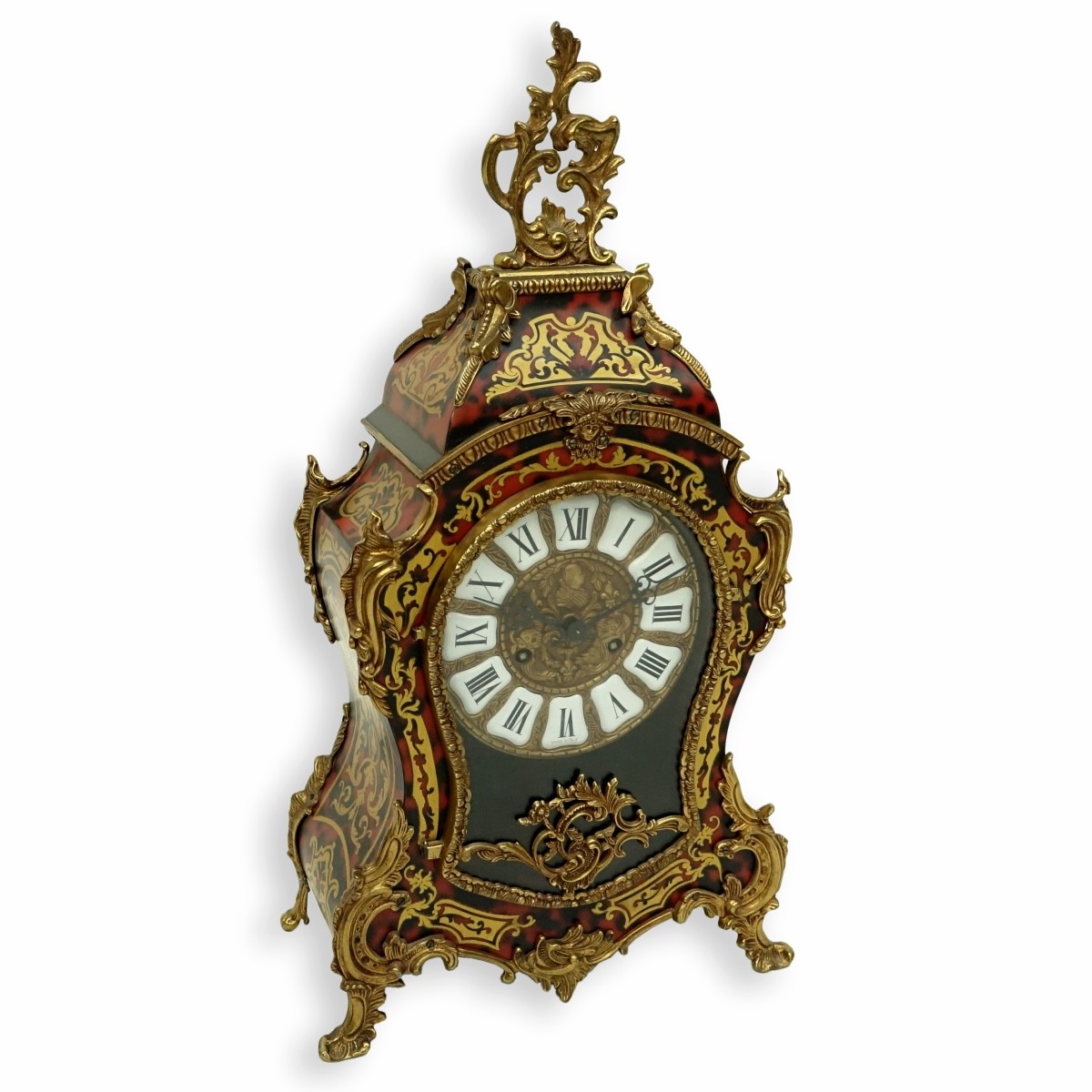 Modern Louis XVI Boulle Style Clock