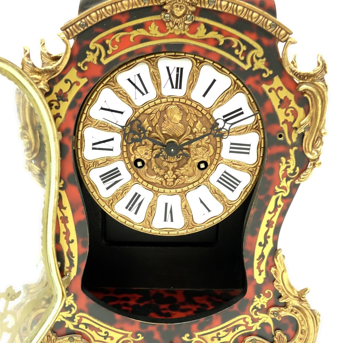 Modern Louis XVI Boulle Style Clock