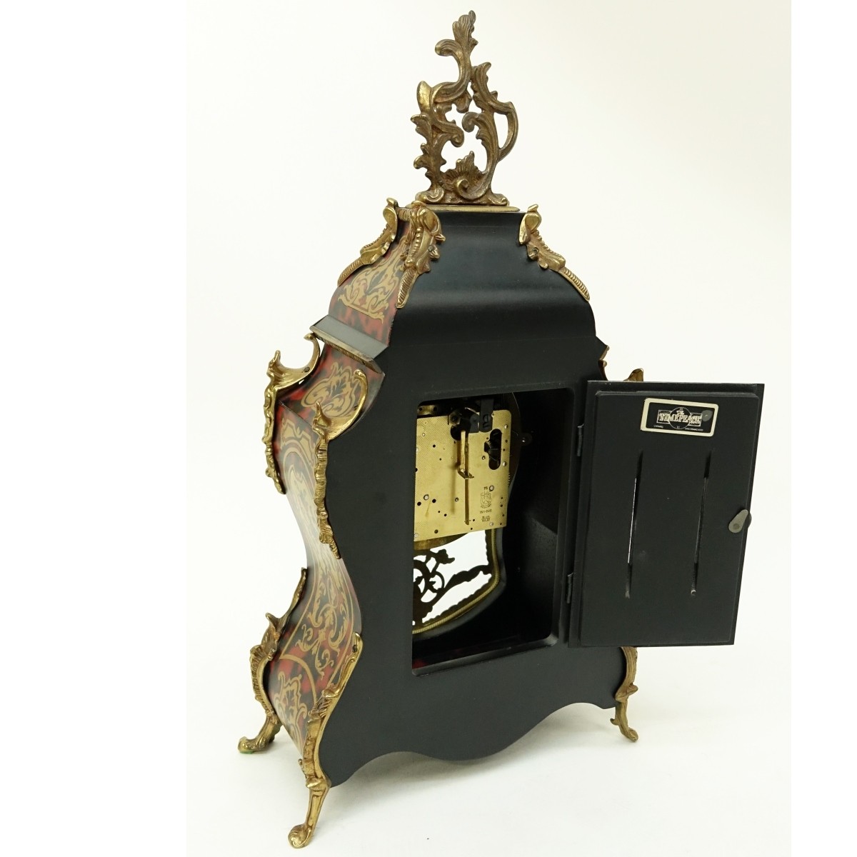 Modern Louis XVI Boulle Style Clock