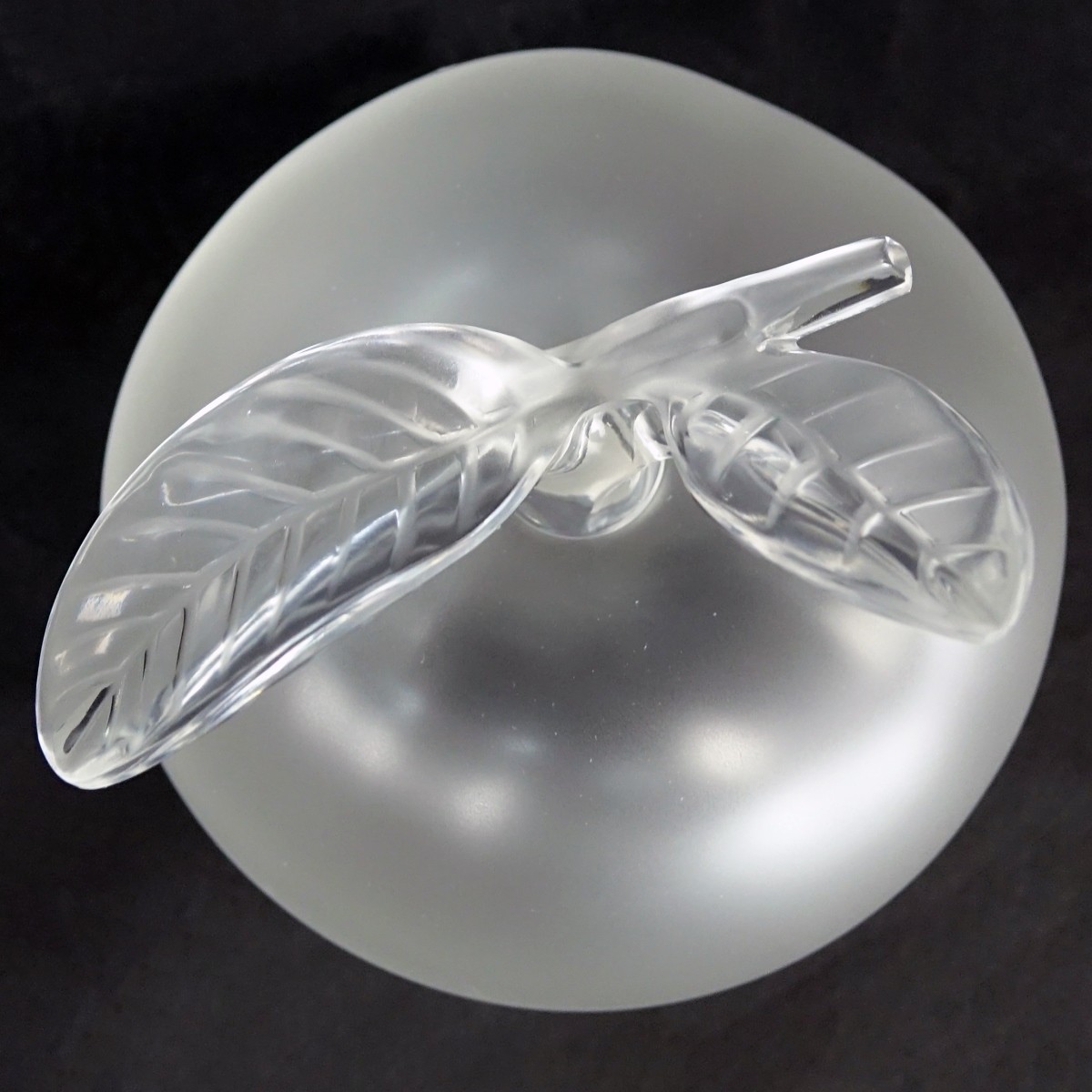 Lalique Crystal Pomme Perfume Bottle