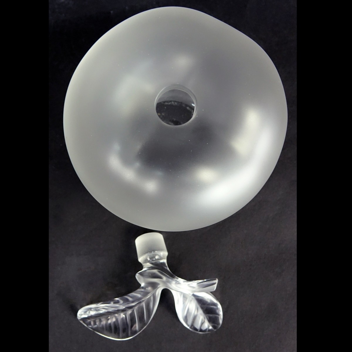 Lalique Crystal Pomme Perfume Bottle