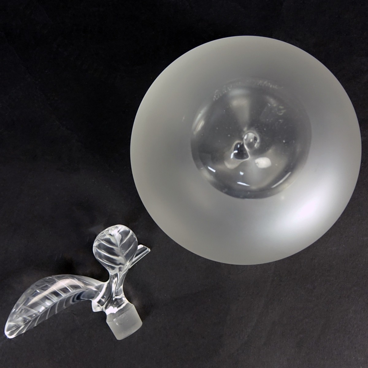 Lalique Crystal Pomme Perfume Bottle