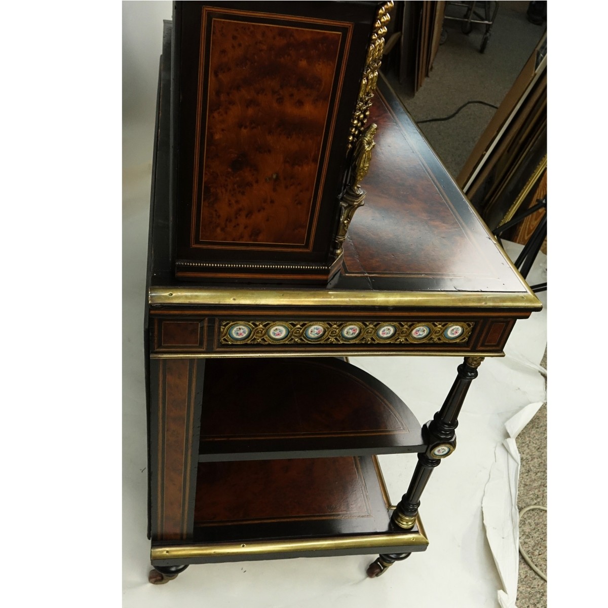 19th Century English Victorian Cabinet w/Plaques