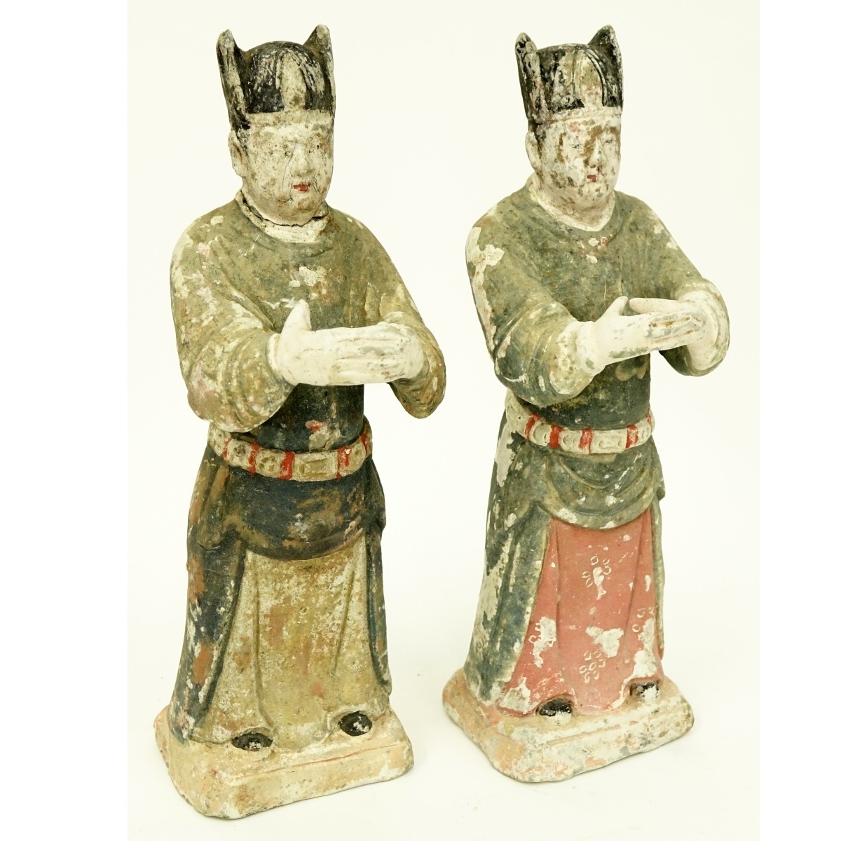 2 Chinese Ming (1368-1644 AD) Pottery Figures