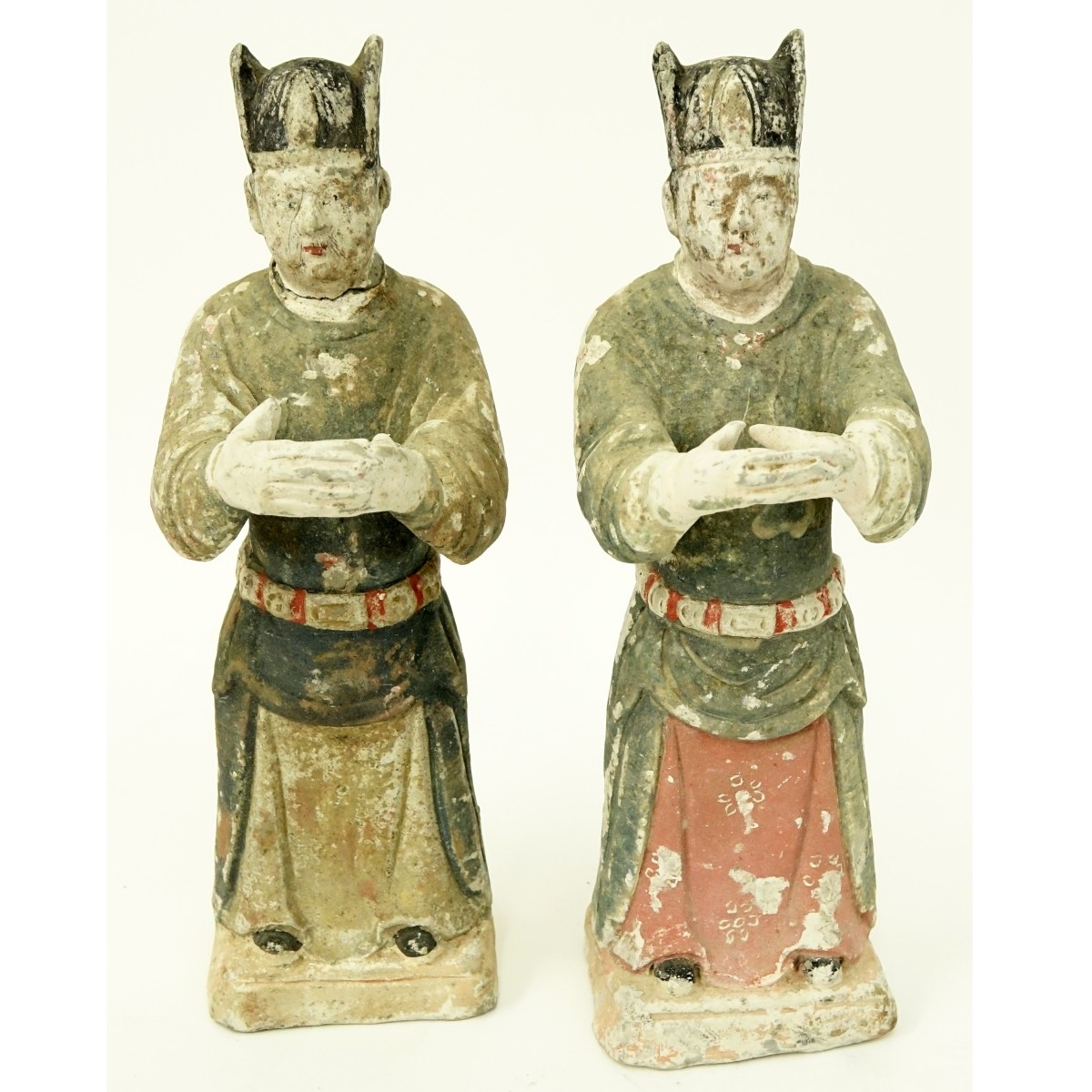 2 Chinese Ming (1368-1644 AD) Pottery Figures