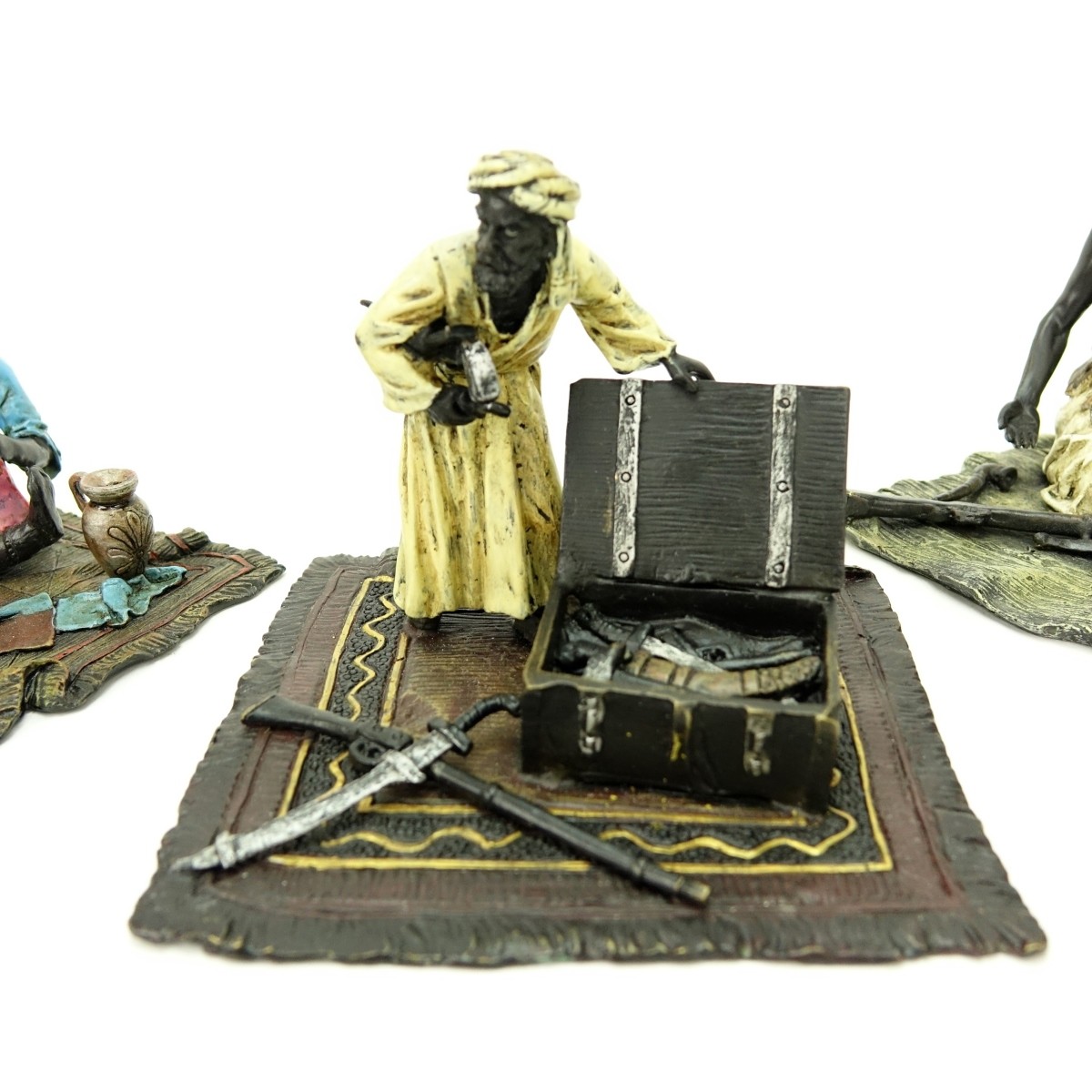 Three Austrian Cold Painted Orientalist Bronzes