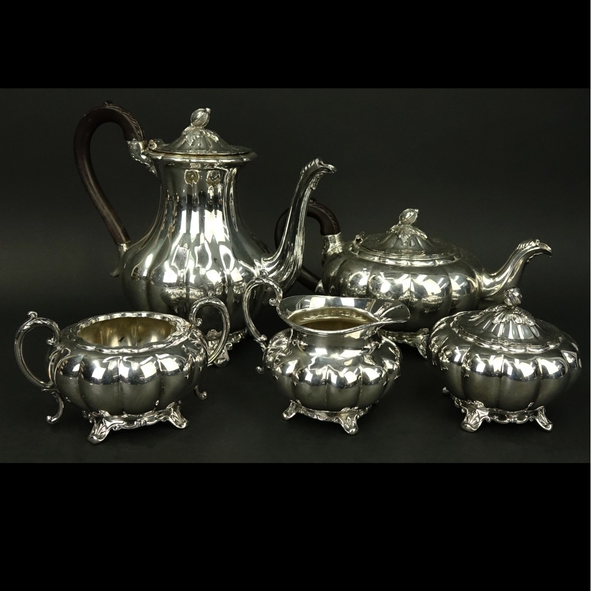 Five Piece Community Silver Plate Coffee Service