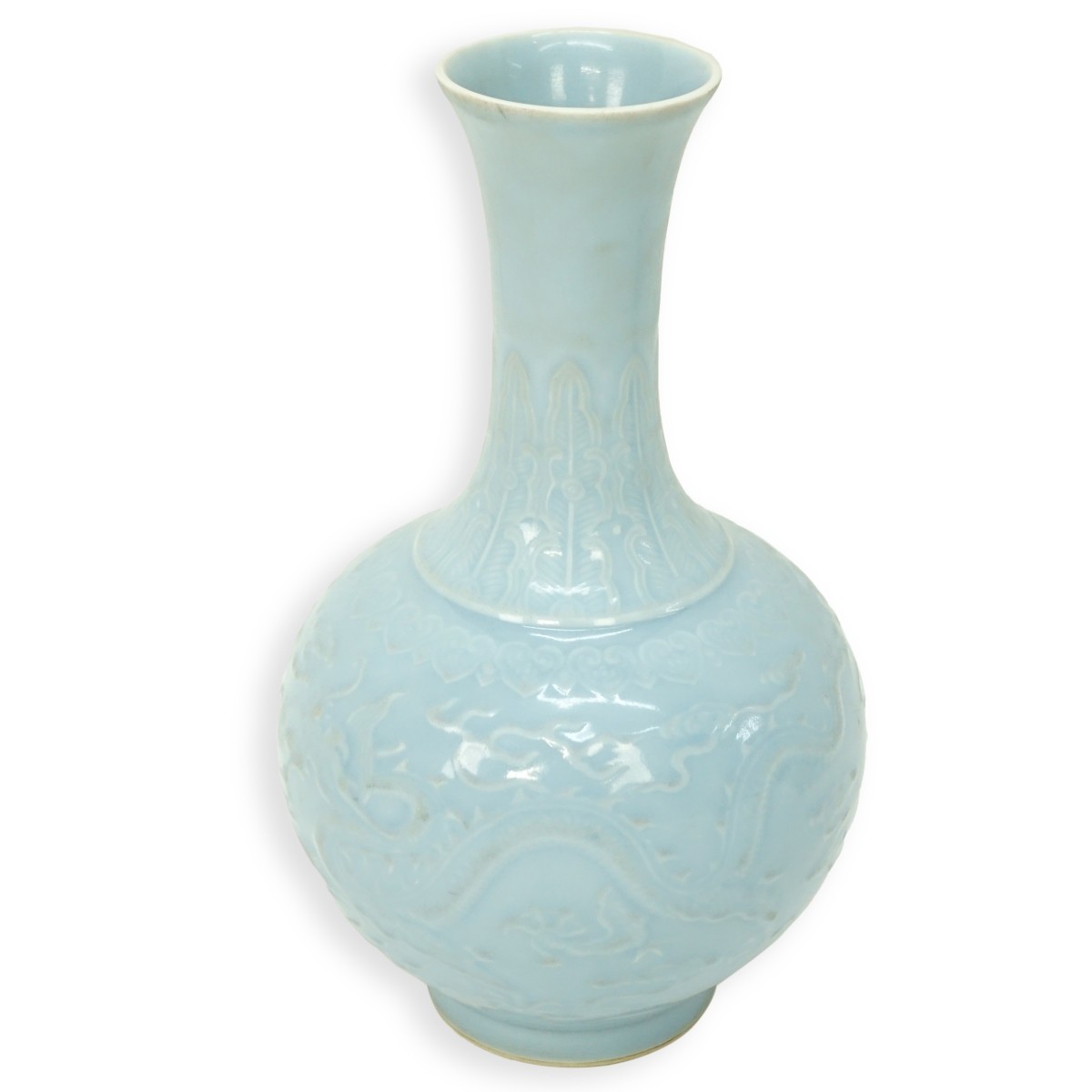 Chinese Claire de Lune Baluster Vase