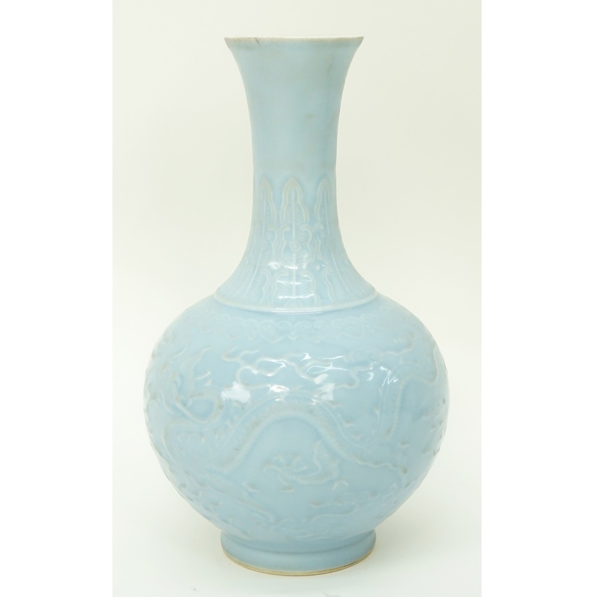 Chinese Claire de Lune Baluster Vase