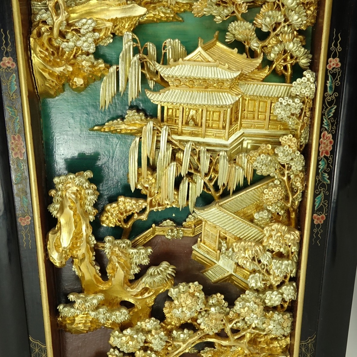 Mid-Century Chinese Carved Decorative Panel