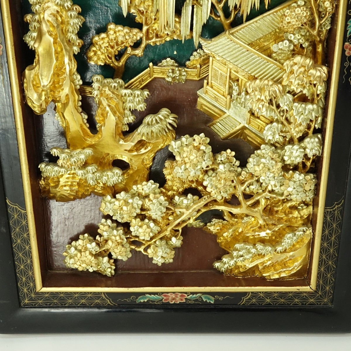 Mid-Century Chinese Carved Decorative Panel