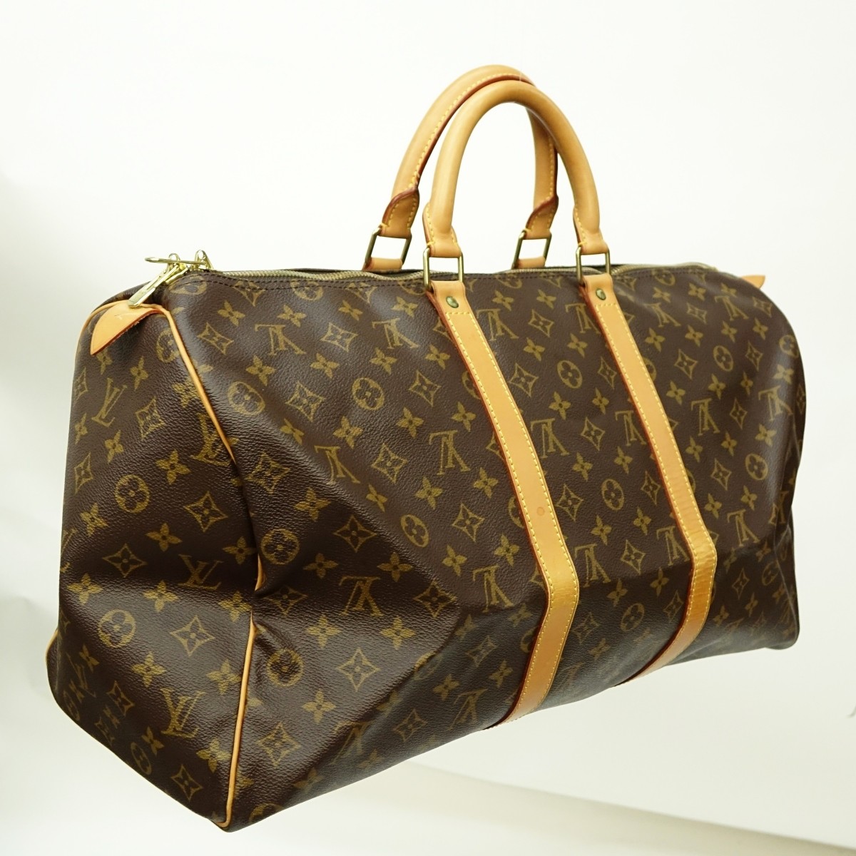 Louis Vuitton Brown Canvas Monogram Keepall 50 Bag
