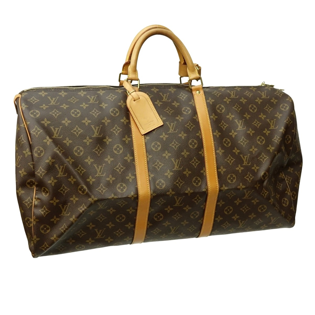 Louis Vuitton Brown Canvas Monogram Keepall 60