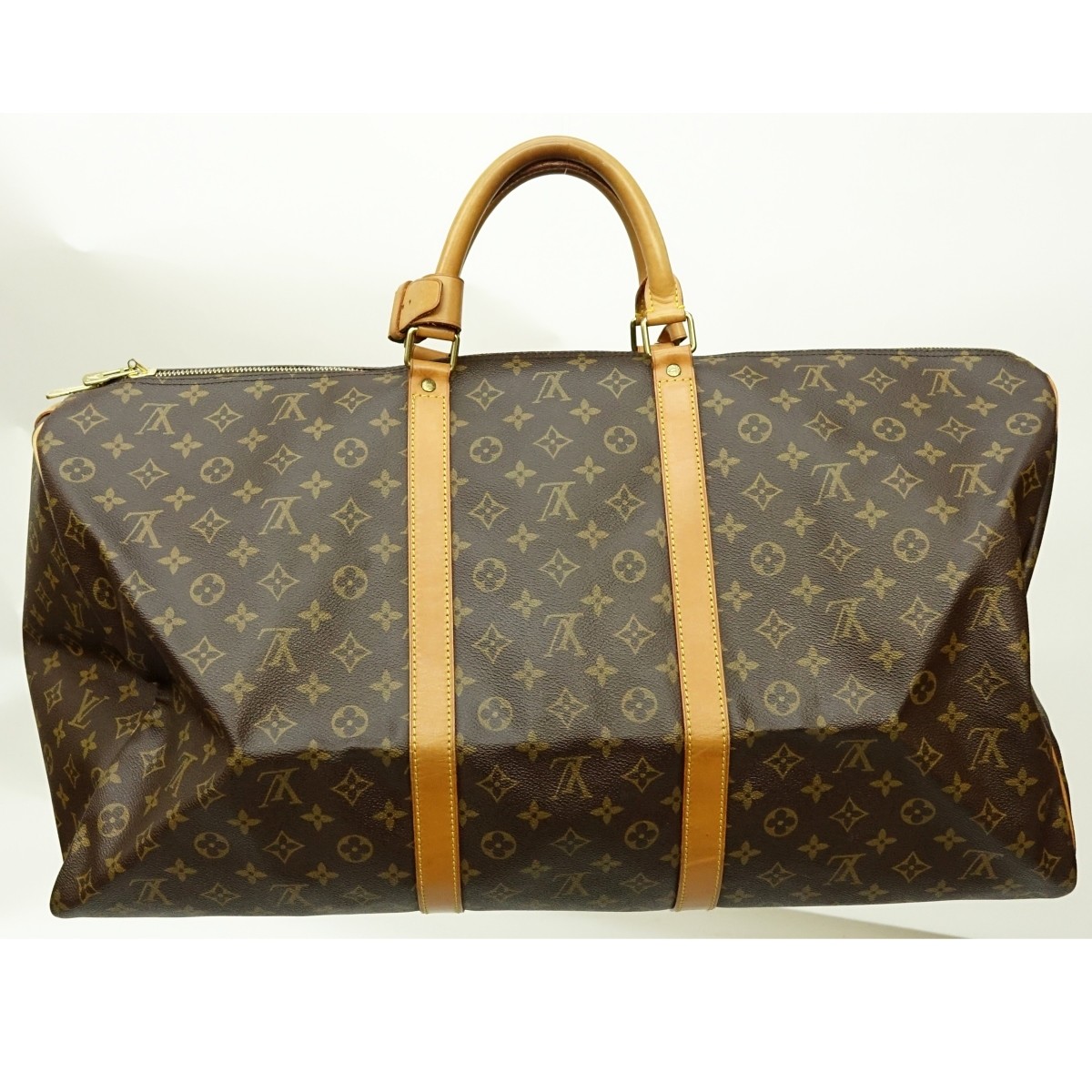 Louis Vuitton Brown Canvas Monogram Keepall 60