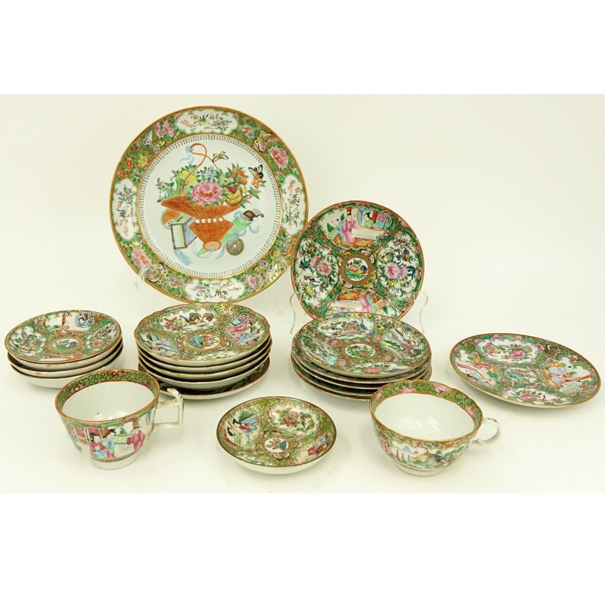 Collection of Chinese Rose Medallion Porcelain