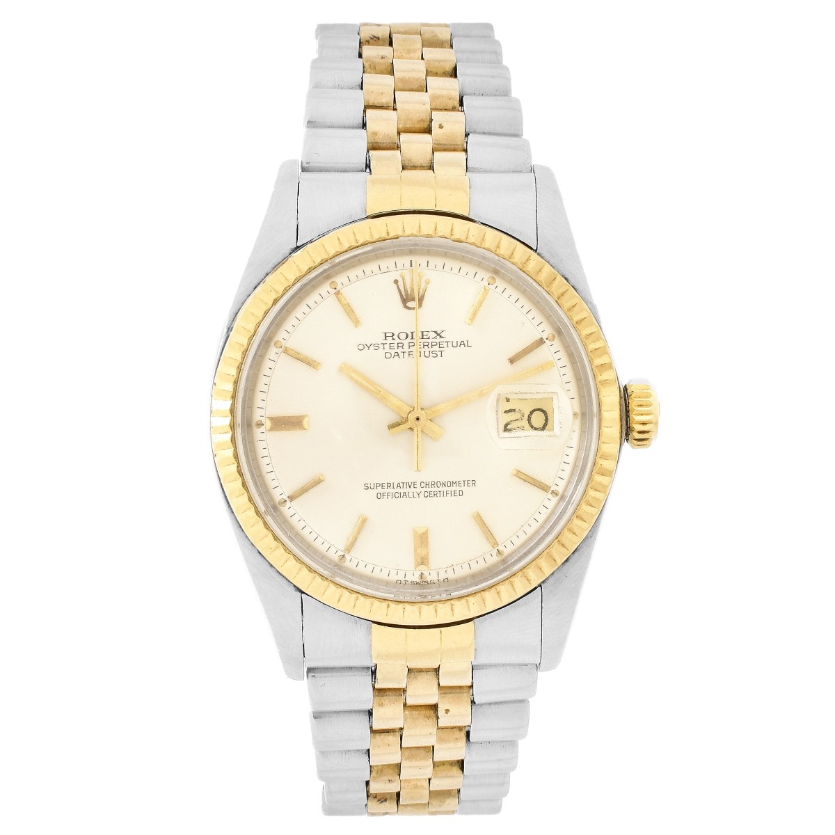 Man's Rolex Two Tone Date Just Watch