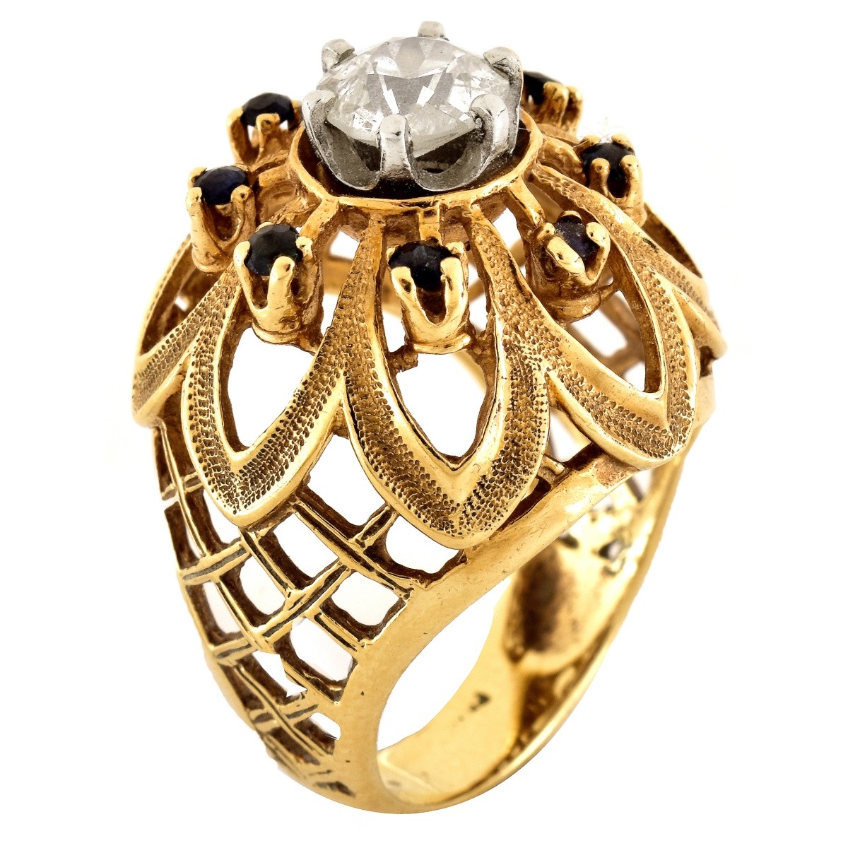 1.0ct Diamond and 14K Gold Ring
