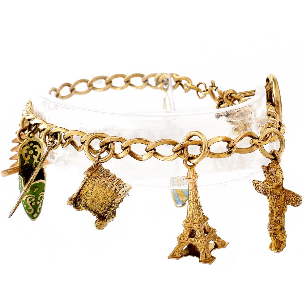 Vintage 14K Gold Charm Bracelet