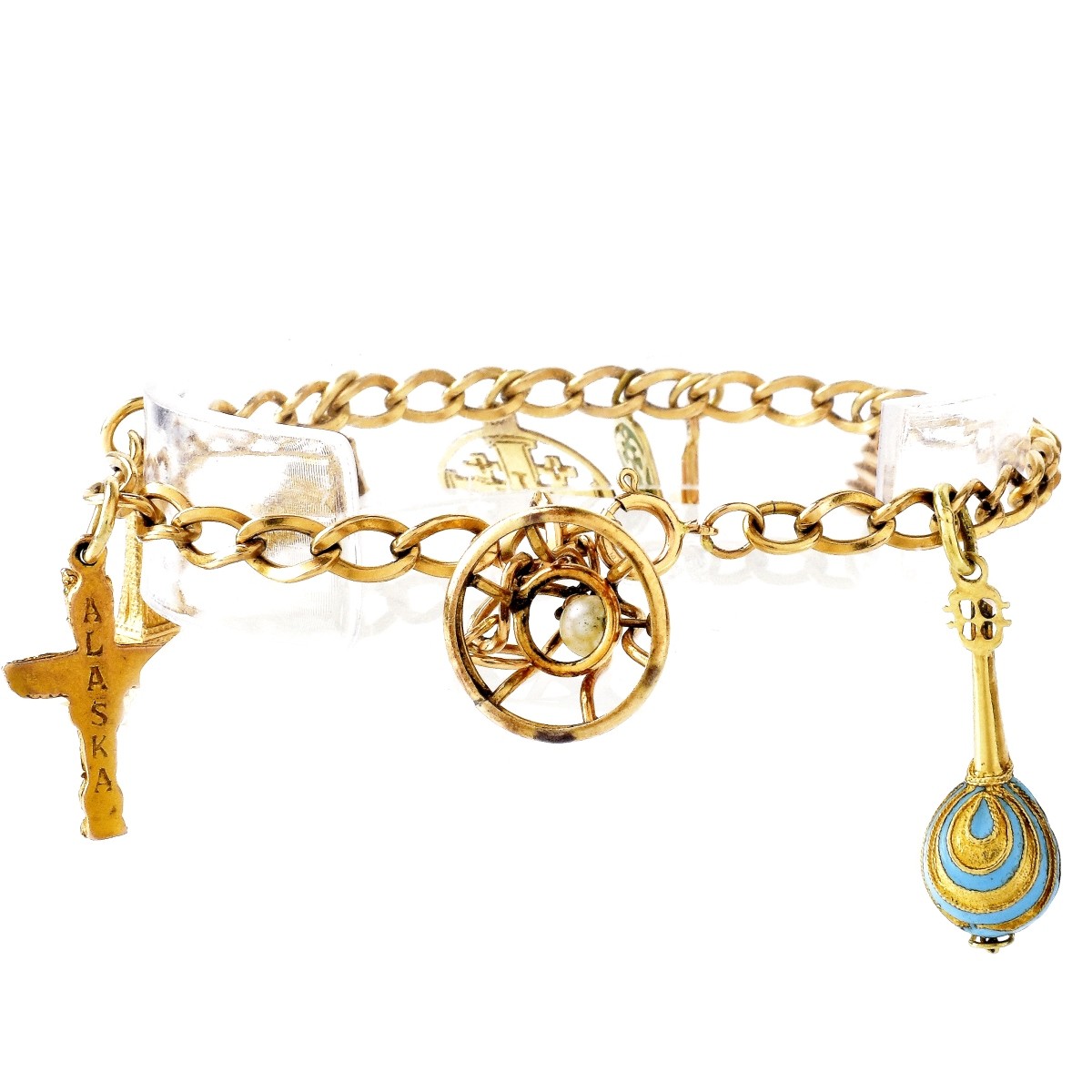 Vintage 14K Gold Charm Bracelet