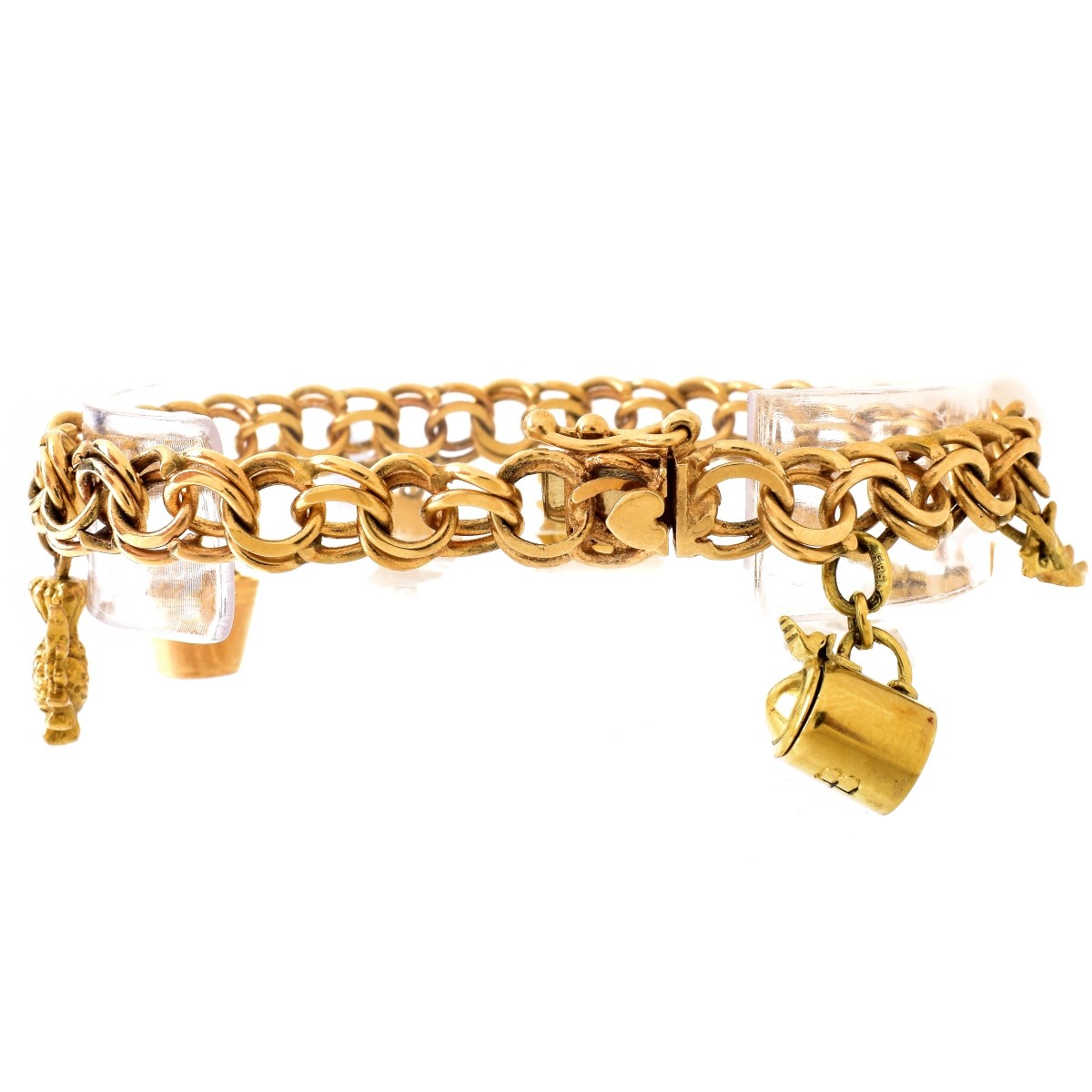 Vintage 14K Gold Charm Bracelet