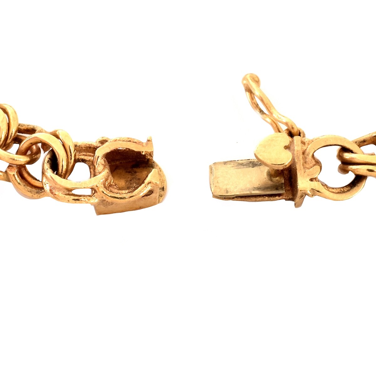 Vintage 14K Gold Charm Bracelet