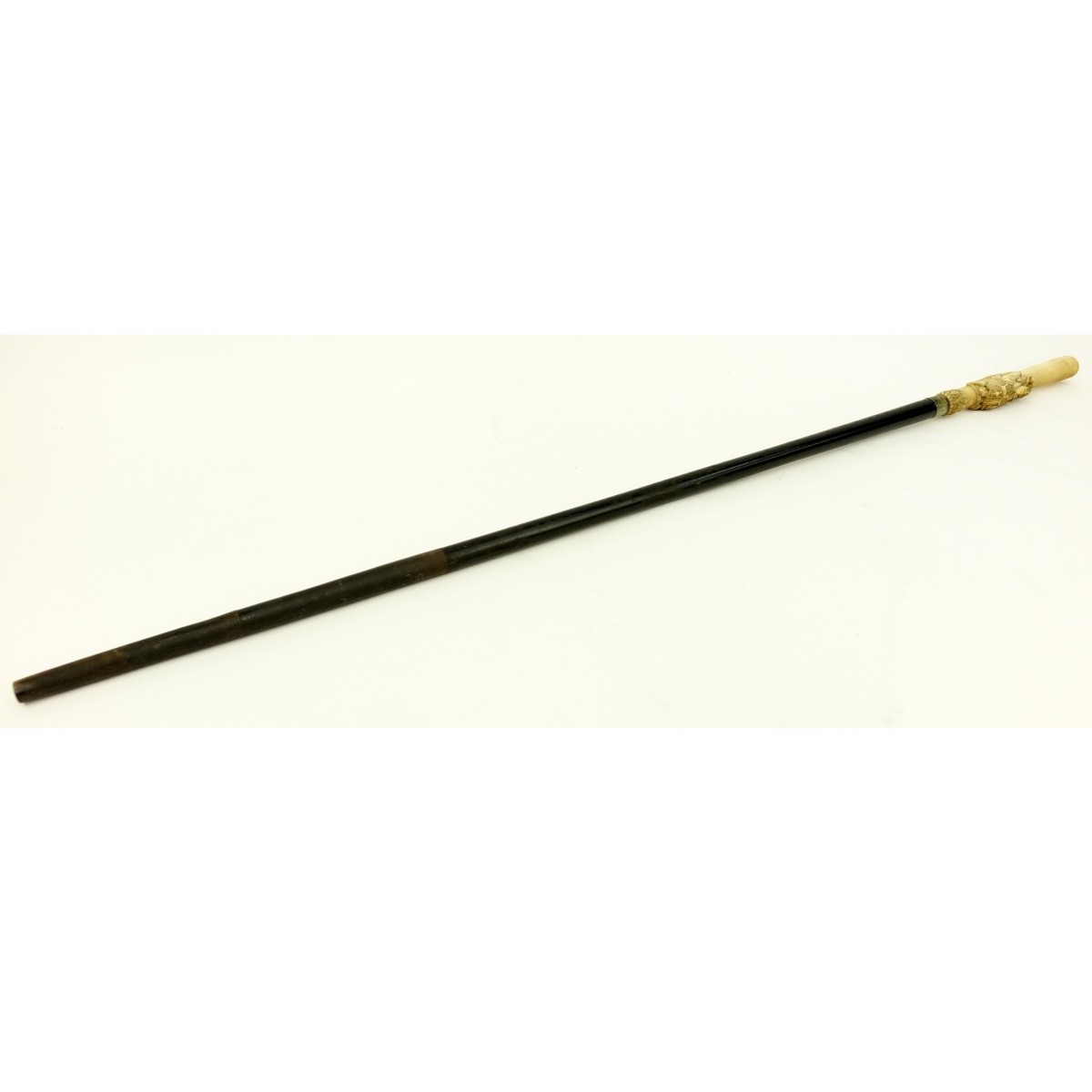 Antique Ivory Handled Walking Stick