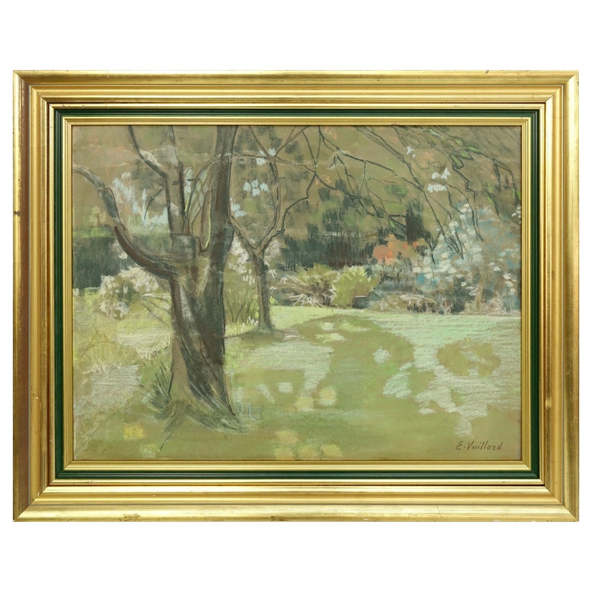 Pastel Signed E. Vuillard