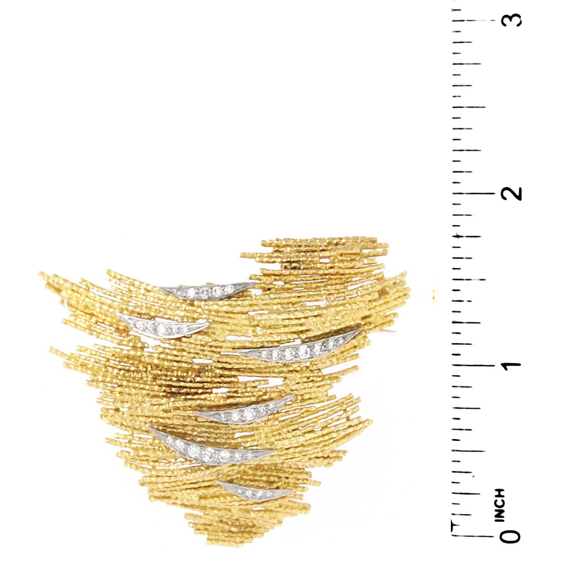 Vintage Diamond and 18K Brooch