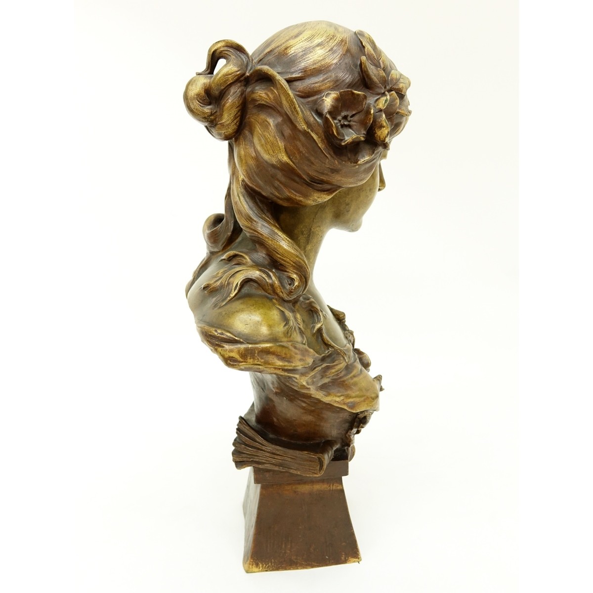 E Sperlacken, French Bronze Bust "Poesie"