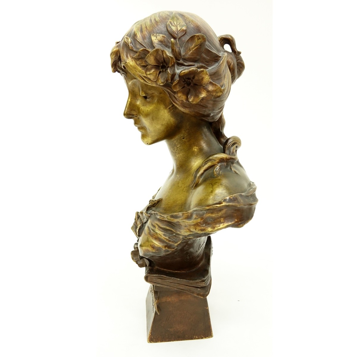 E Sperlacken, French Bronze Bust "Poesie"