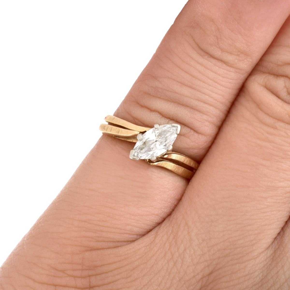 Vintage .75ct. Diamond and 14K Gold Wedding Set