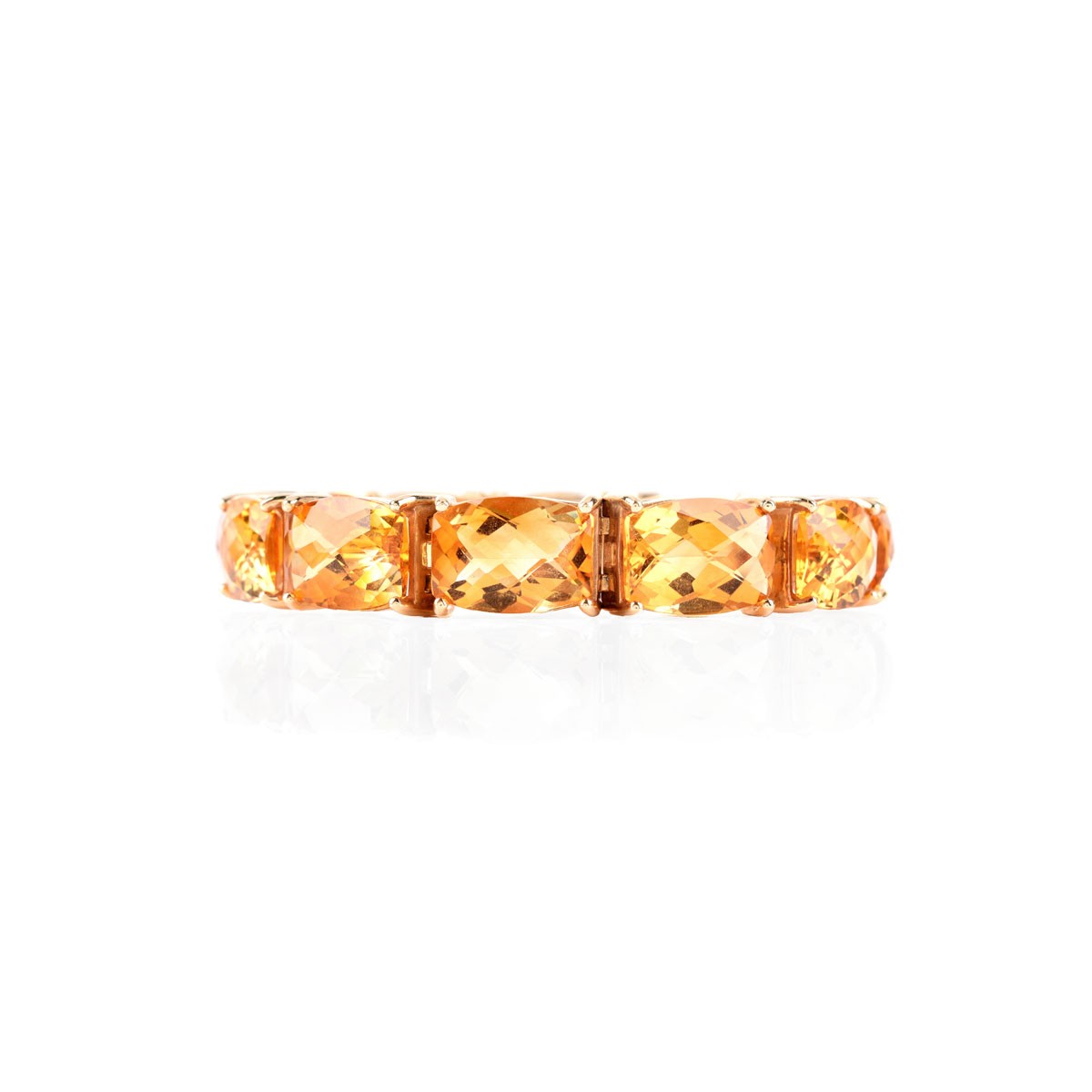 Citrine and 14K Gold Bracelet