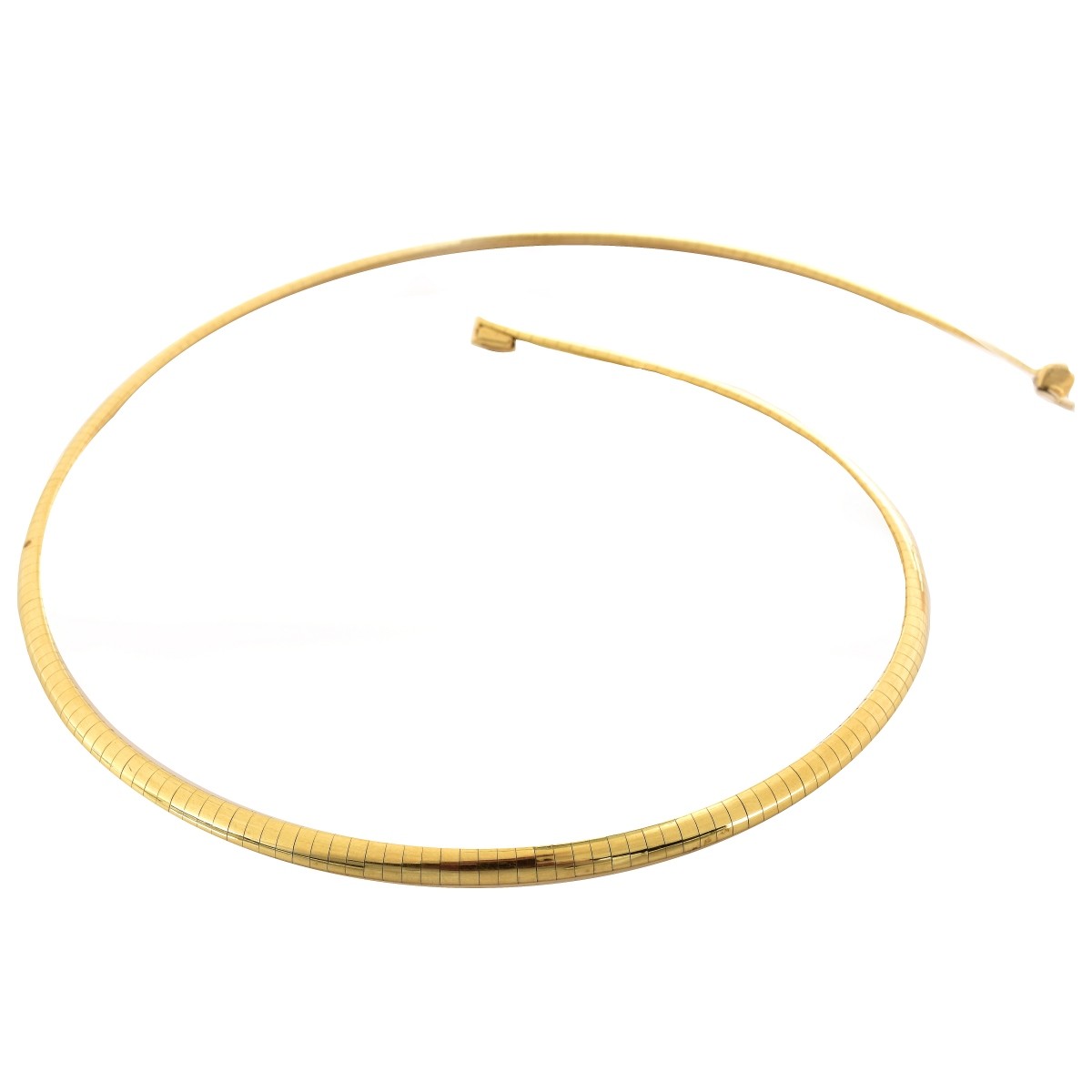 14K Gold Omega Necklace