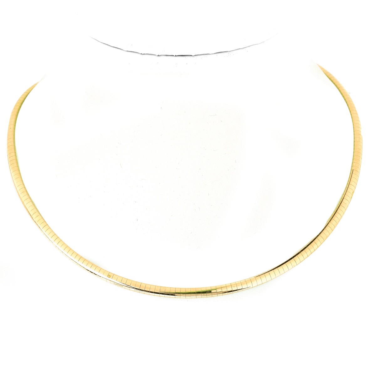 14K Gold Omega Necklace