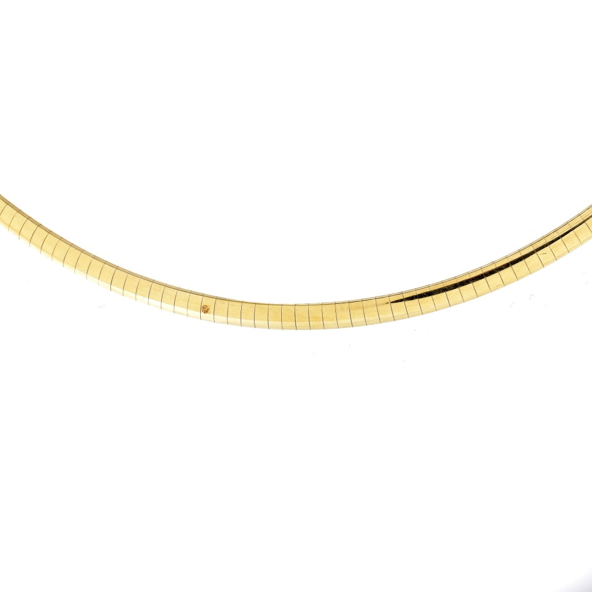 14K Gold Omega Necklace