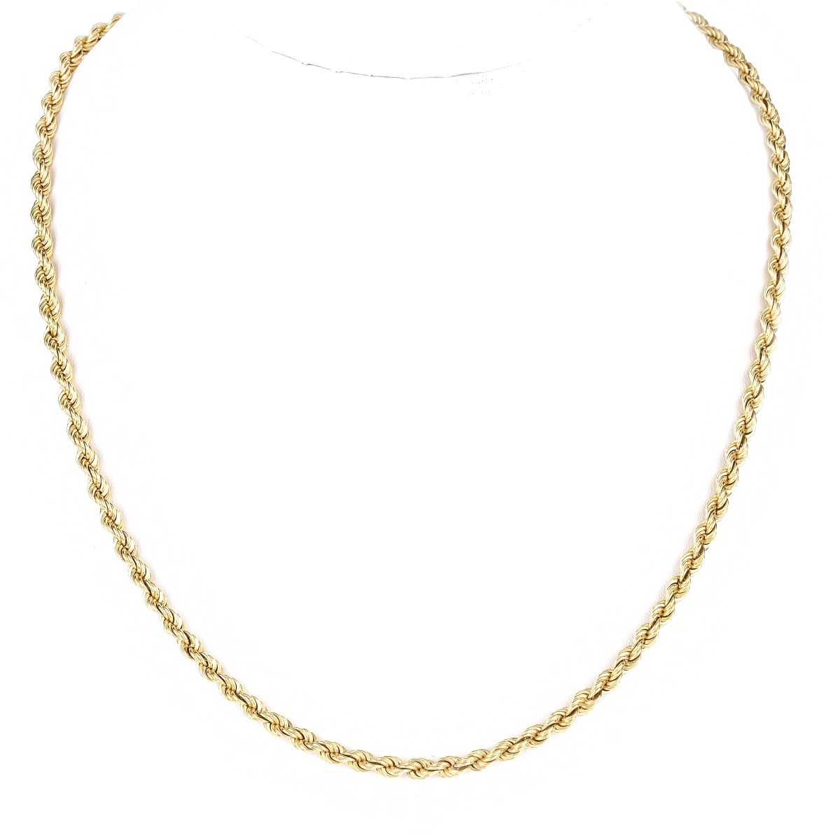 Italian 18K Gold Rope Chain