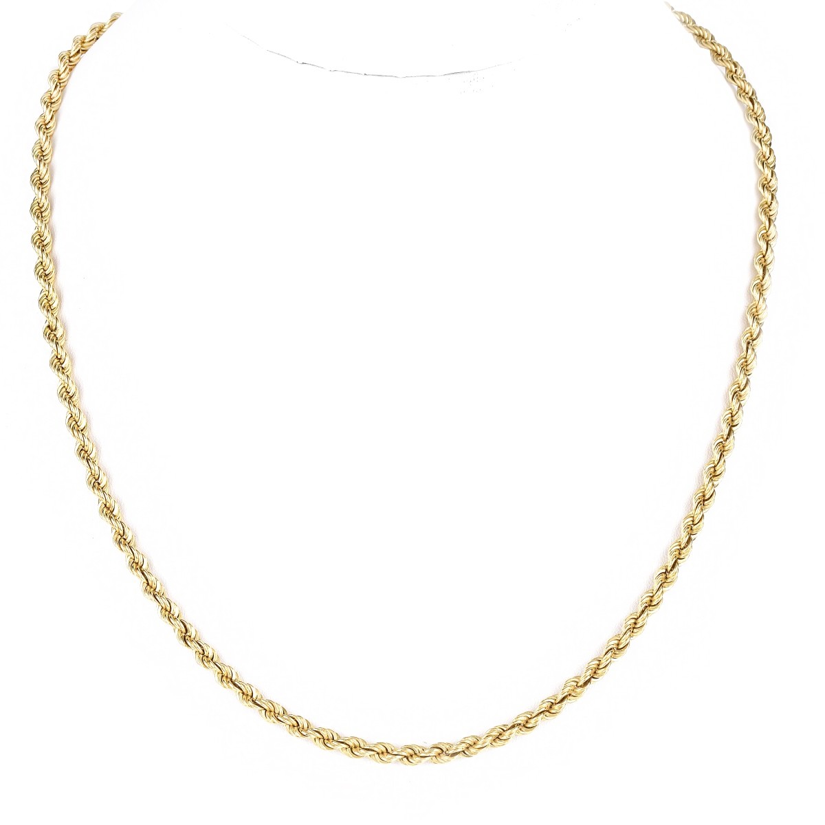 Italian 18K Gold Rope Chain