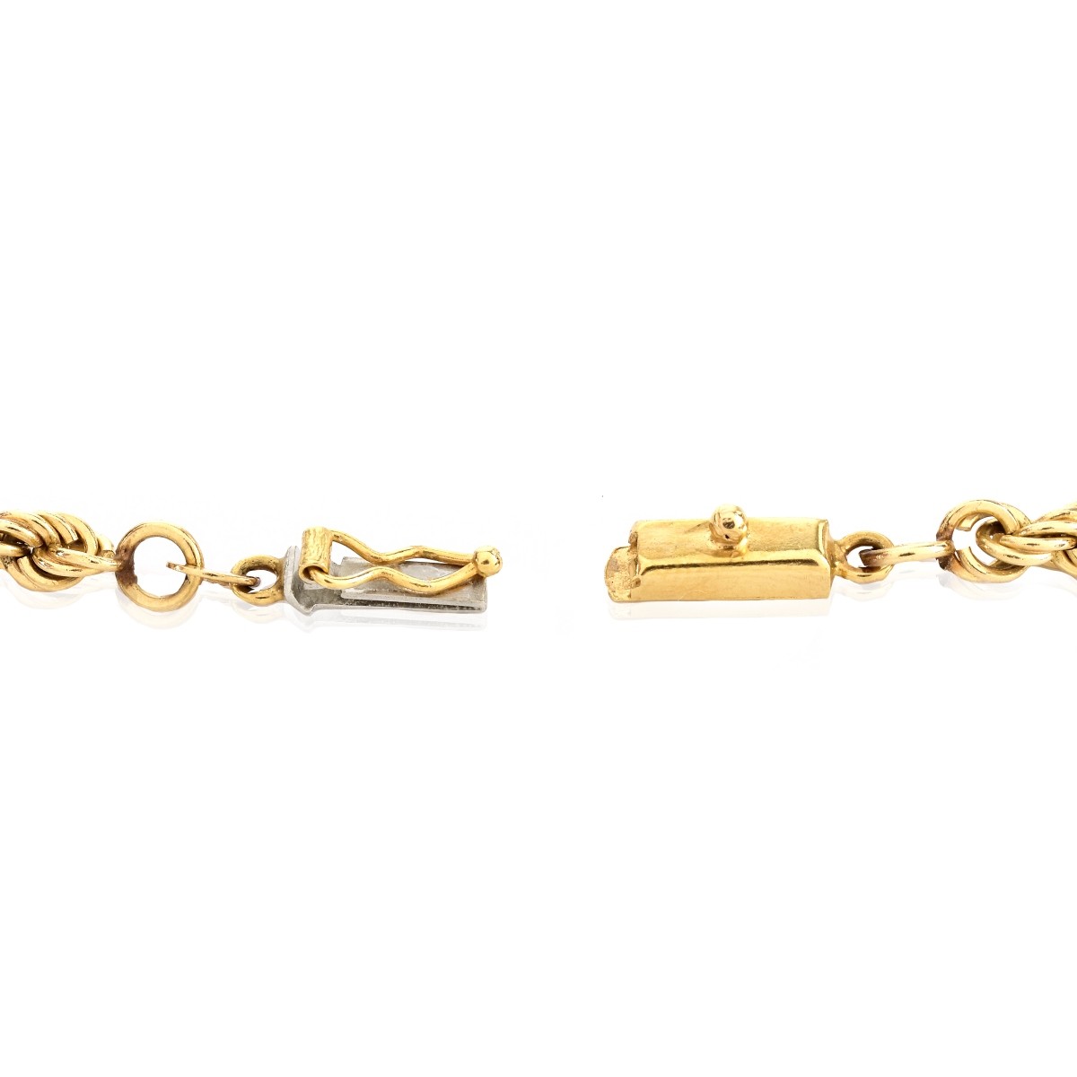 Italian 18K Gold Rope Chain